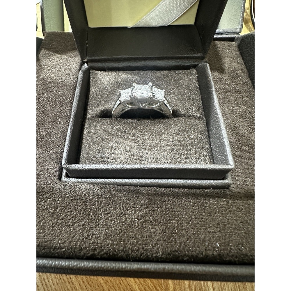 1.50 CTW Natural Diamond Ring 14K White Gold H-I I1 IGI Appraisal